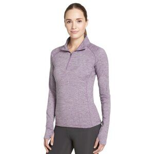 Nike Small Dri-Fit Textured1/4 zip Long Sleeve Athletic Top